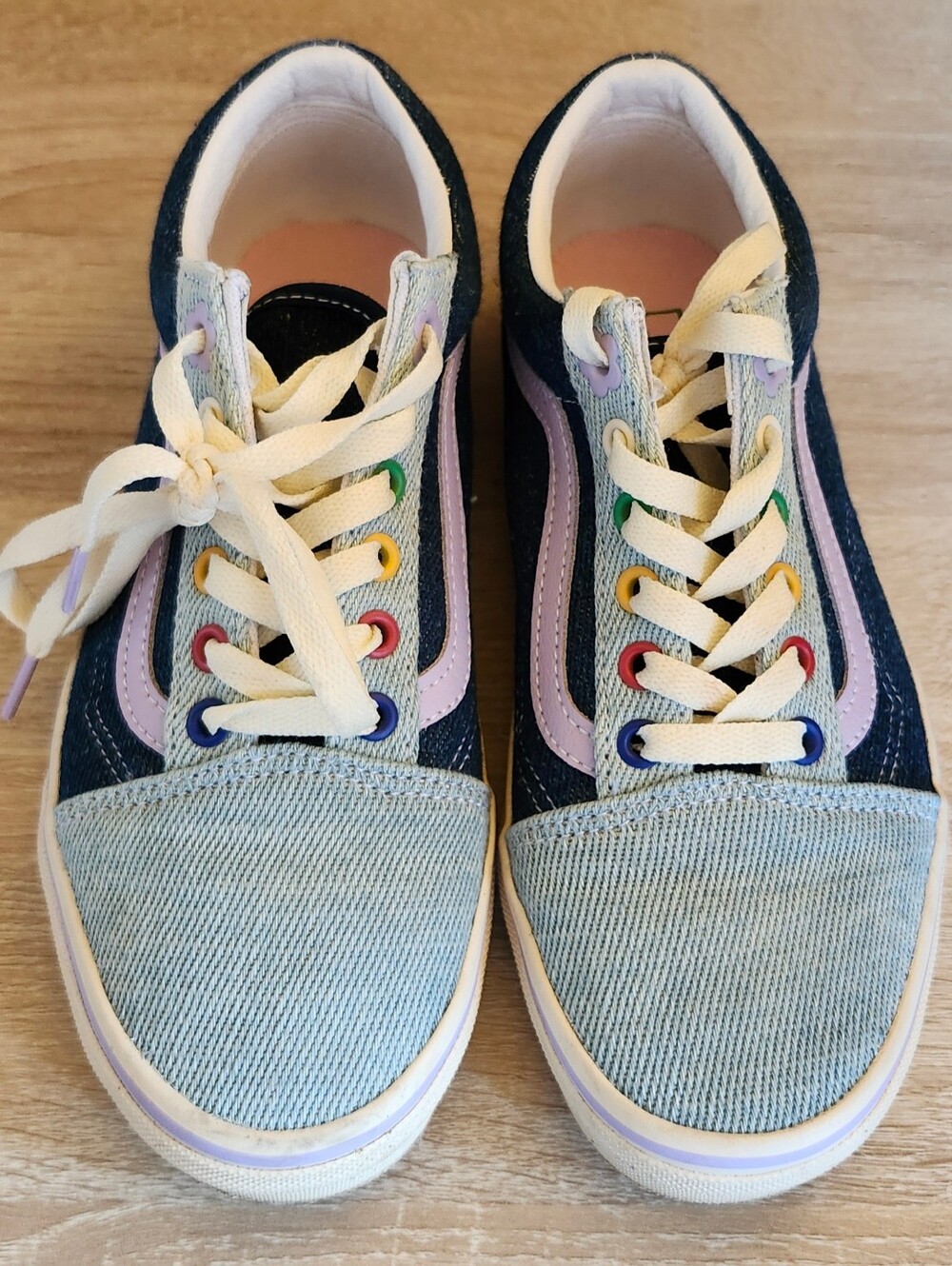 VANS Old Skool x Emma Mulholland on Holiday Blue Denim M 6 /Wm 7.5 Skateboarding
